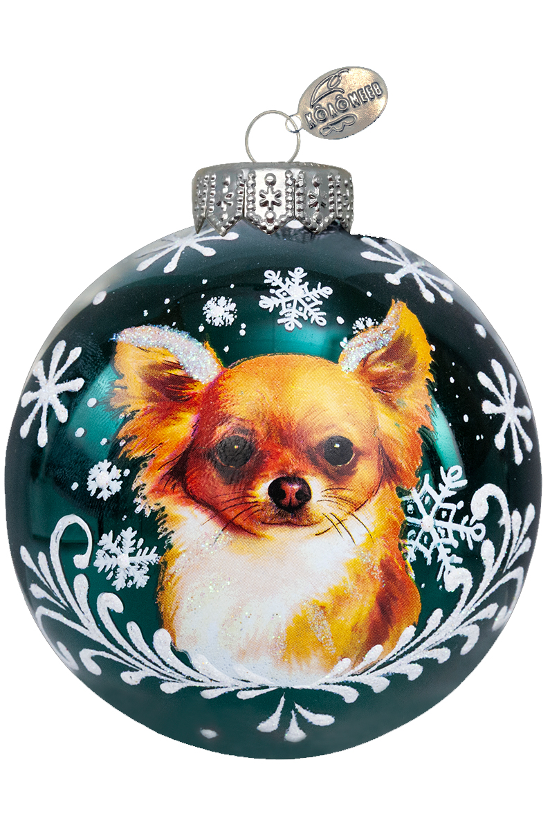 Елочный шар Чихуахуа КУ-80-244098